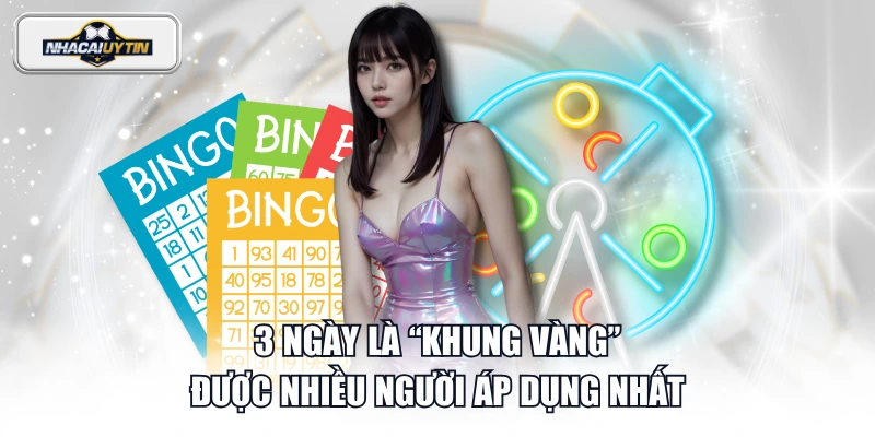 3 ngày là "khung vàng" được nhiều người áp dụng nhất